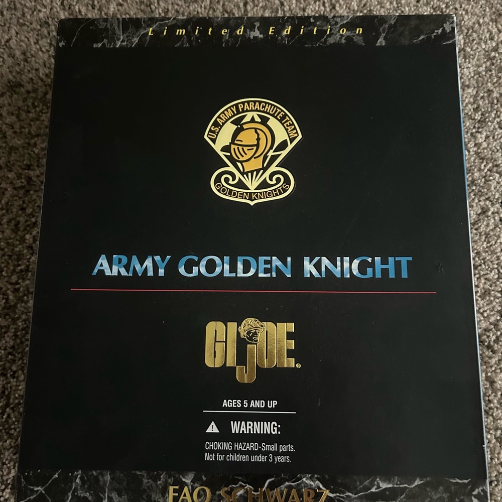 Rare 1997 Limited Edition Army Golden Knight GiJoe by FAO Swartz